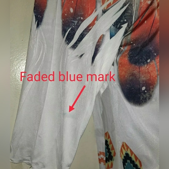 Pyramid Collection Tunic Top AZTEC Southwest Lightweight Asymmetrical SMALL - Picture 12 of 12